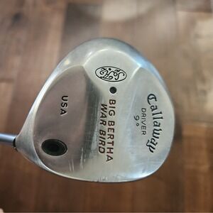 RH Callaway Big Bertha WAR BIRD 1 Wood Driver 9° RCH-90 Reg Flex Graphite Shaft